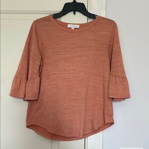 New Directions Pink Relaxed Blouse with 3/4 Sleeves